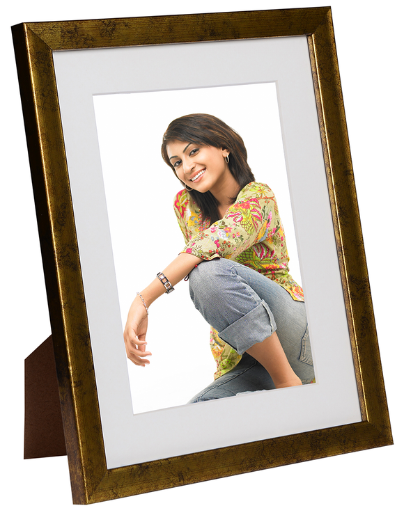 Dark Gold 5x7 inch Wooden Photo Frame with Antique Look