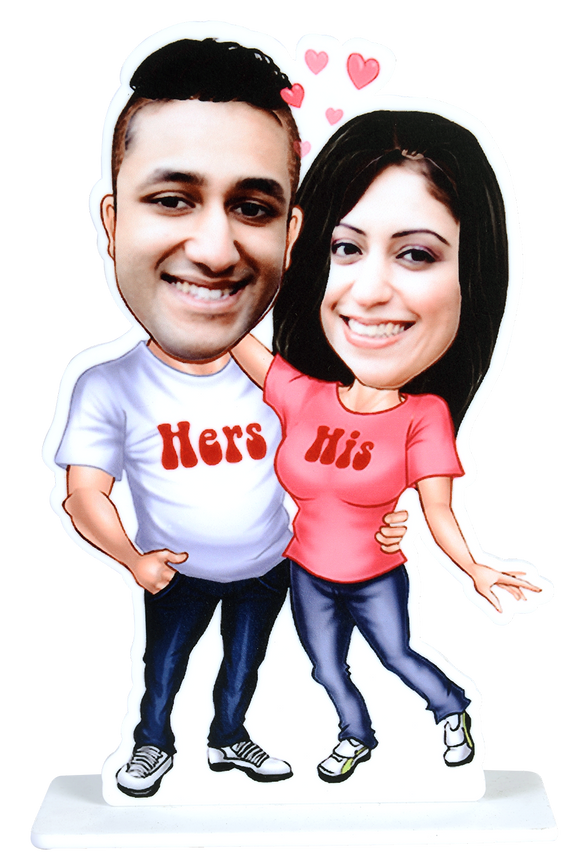 Happy Couple Caricature