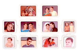 White Rectangles Collage Frame