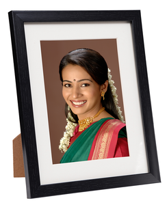 Black Textured 5x7 inch Wooden Photo Frame