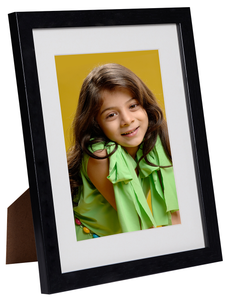Black 5x7 inch Wooden Photo Frame with Smooth Finish