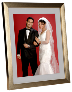 Silver and Gold Blend 8x10 inch Wooden Photo Frame